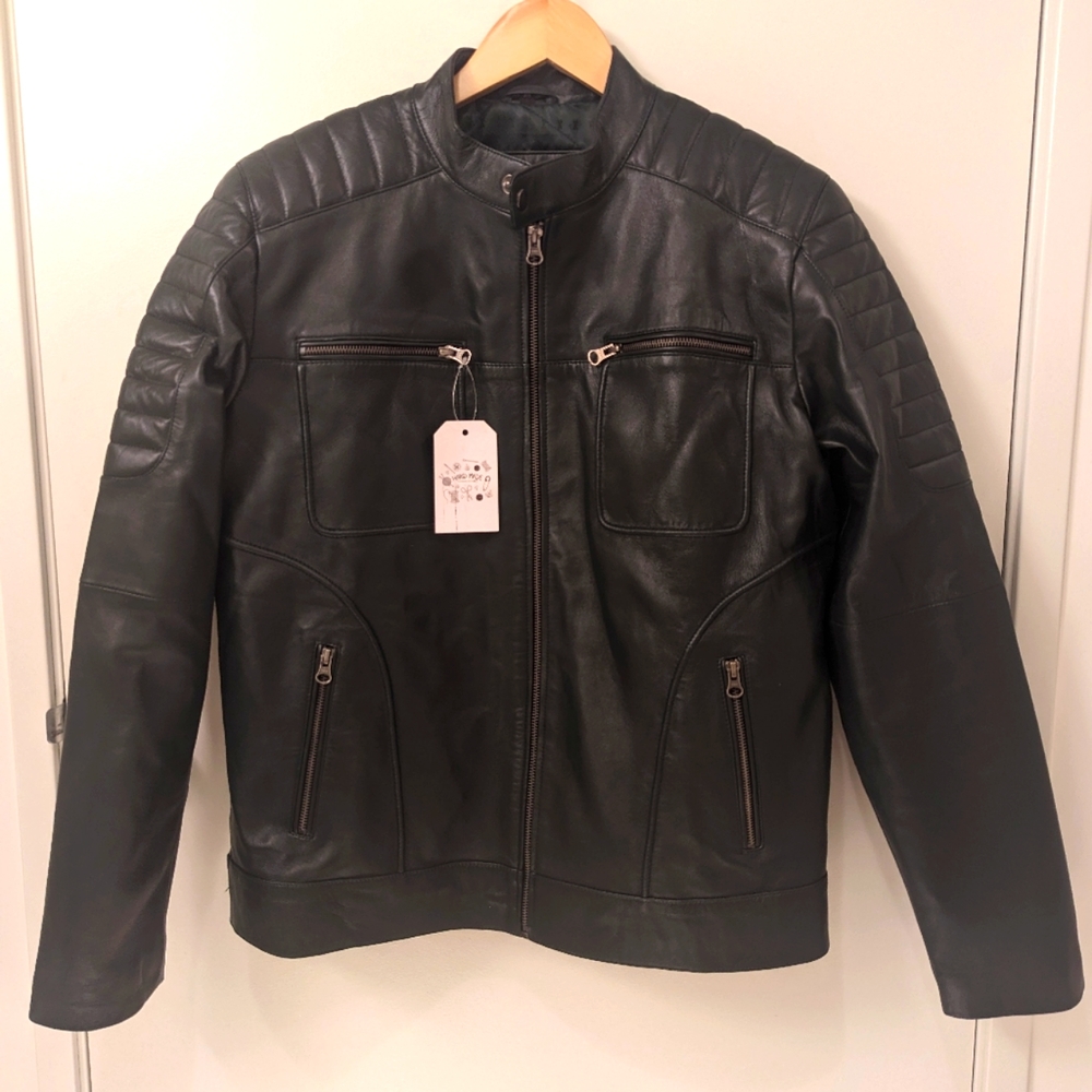 Hunter Green Leather Jacket